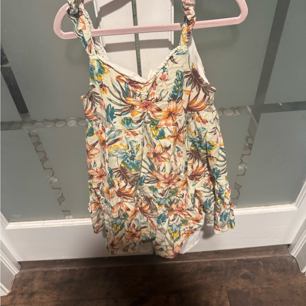 Tommy Bahama Floral Dress with Lace Trim